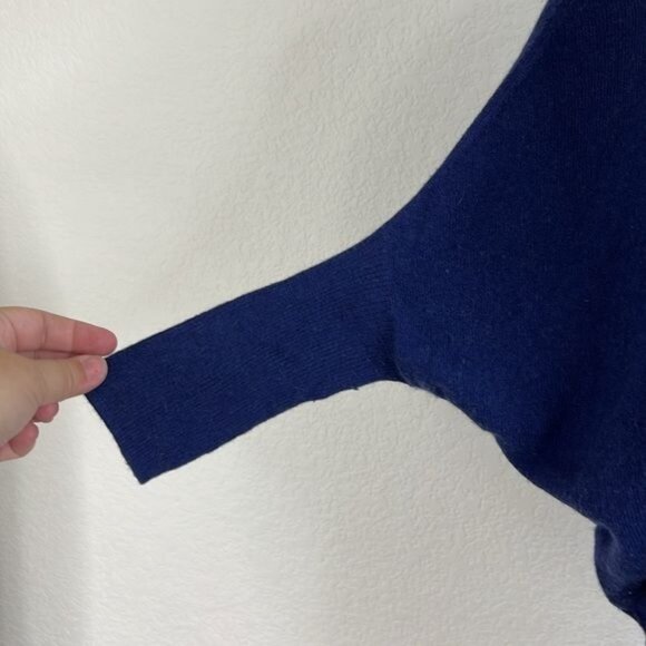 AllSaints Blaze Jumper Cobalt Angora Cashmere - Picture 2 of 7